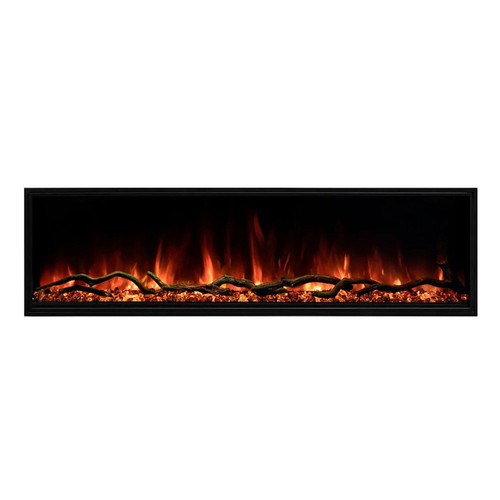 Modern Flames Landscape Pro Slim 96" Single-Sided Built-In Electric Fireplace - LPS-9616