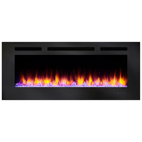 SimpliFire 40" Allusion Recessed Linear Electric Fireplace - SF-ALL40-BK