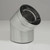 4" Ventis Direct Vent Pipe Stainless Steel Inner/Galvanized Outer 45-Degree Elbow - VDV-EL0445