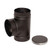 6" Selkirk DSP Black Double-Wall Stove Tee with Cap