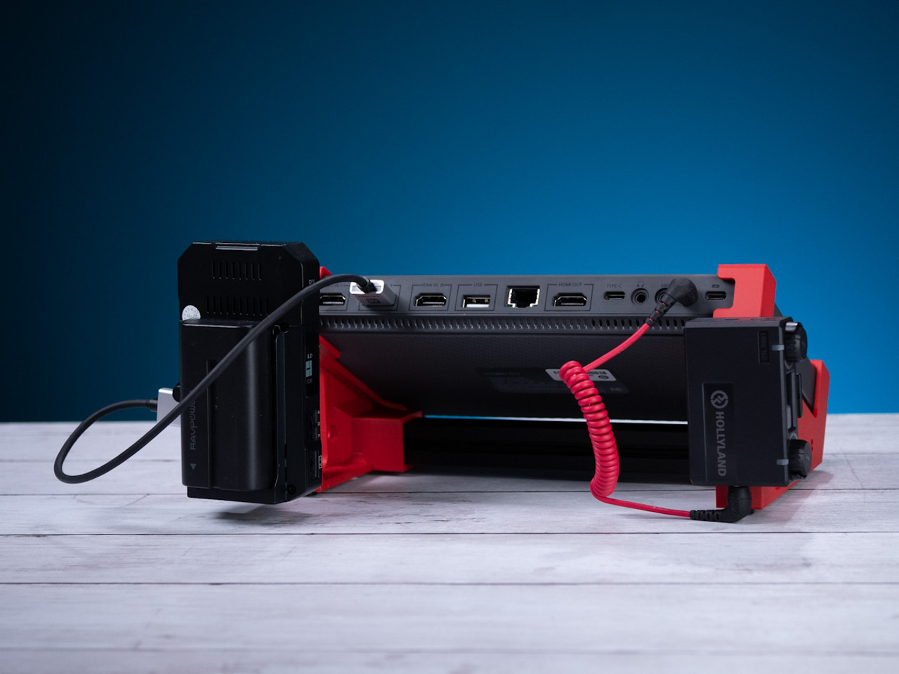 Black Red PK1 Stand for the YoloLiv YoloBox PRO Encoder Switcher 