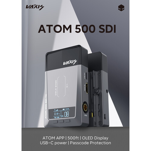 Vaxis ATOM 500 SDI/HDMI Wireless Video Transmitter/Receiver