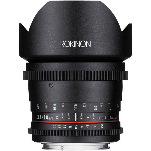 Rokinon CV10M-S 10mm T3.1 Cine Super Wide Angle Lens for Sony Alpha Mount