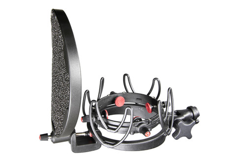 Rycote 045005 InVision Studio Kit-VB, Includes USM-VB Studio Mount and Pop Filter, 55-68mm mics