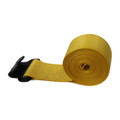 Winch Strap Poly 100mm 10T w/Crane Hook Yellow