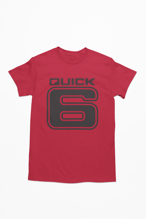 Short Sleeve Quick Six Tshirt - Red