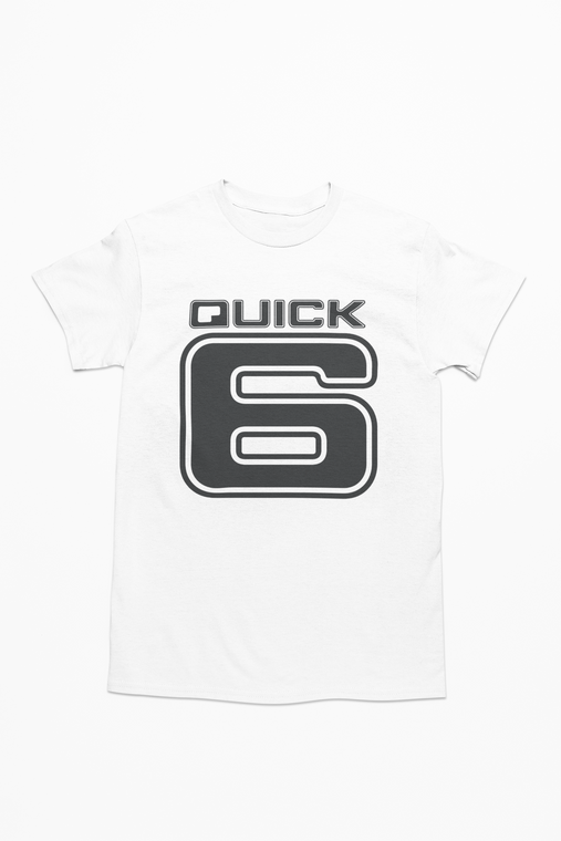 Short Sleeve Quick Six Tshirt - White