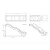 Double Wall Wave Slide - Dimensions