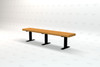 6' Creekside Recycled Plastic Park Bench