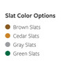 Slat color options