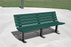 Contoured Park Bench - Green