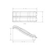 Double wave slide - dimensions