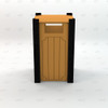 32 gallon square trash receptacle