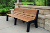 6' Newport Recycled Plastic Park Bench