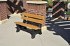 Colonial Park Bench from Recycled Plastic