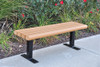 4' Creekside Recycled Plastic Park Bench