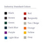 Industry Standard Coating color options