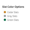 Slat color options