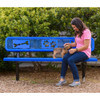 Dog Park Area Sit and Stay Metal Bench