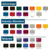 Flat Metal Backless Bench - Color options