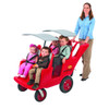 4 Passenger Never Flat Fat Tire Bye Bye Buggy - gray seat pads and canopy