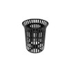 Round Slatted Trash Can with Flared Top Round Slatted Trash Can with Flared Top