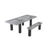 Regal Accessible 4-4 Table with 2 benches - In ground