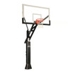 Basketball System - Titan Adjustable Series - 4 ft offset - 72 inch tempered glass backboard