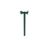 Leash Post with Weenie Dog Cutout - green