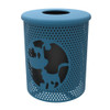 32 Gallon Dog Themed Trash Can - light blue 32 Gallon Dog Themed Trash Can - light blue