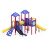 Cedar Cascade Playset with Crawl Tunnel - Primary - Arch Climber Side