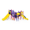 Outdoor Playground Cedar Cascade Playset with Double Slide