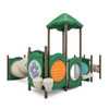 Toddler Playset with Square Roof - Flat Window Panel Side
