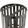 Slatted Metal Trash Receptacle Bottom