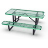Rectangle Picnic Table - Green Color Example