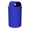 55 Gallon Plastic Round Receptacle with 2-Way Open Top