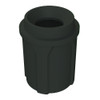 42 Gallon Classic Round Plastic Receptacle with Funnel Lid and 11'' Hole - Assembly