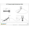 5Ft Straight Embankment Slide - Dims