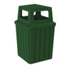 Outdoor Slatted Plastic Square Bin