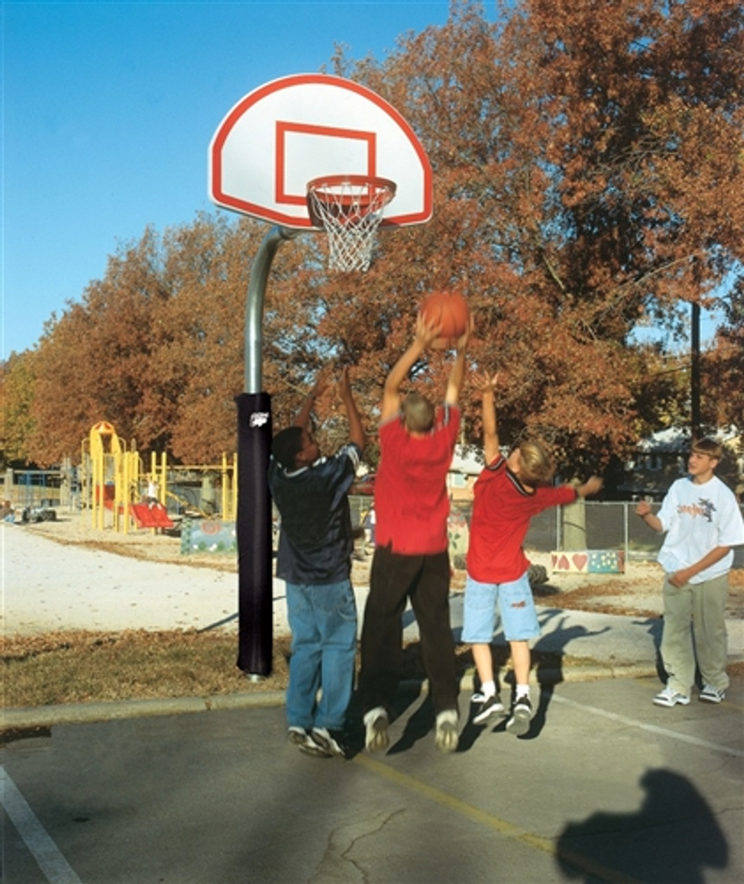 41/2" Outdoor Basketball System with Aluminum Fan Backboard