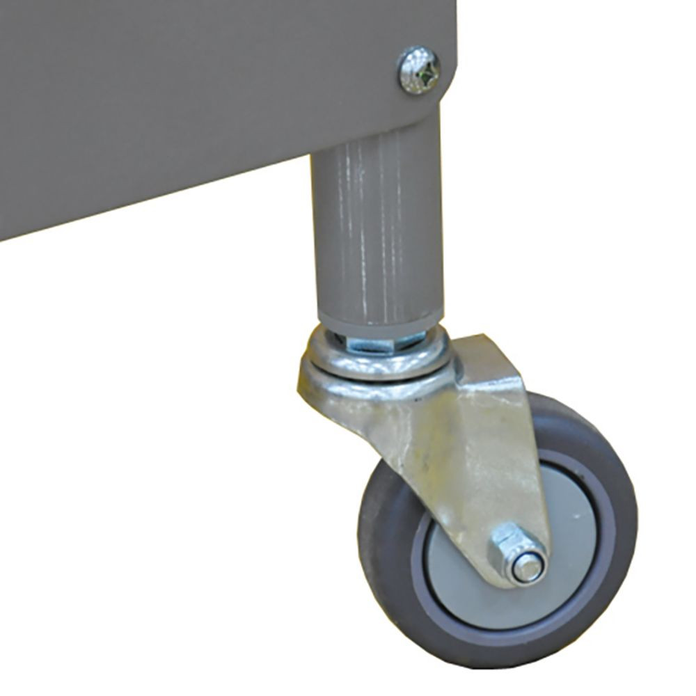 Shoulder Pad Cart Storage - Wheel Detail