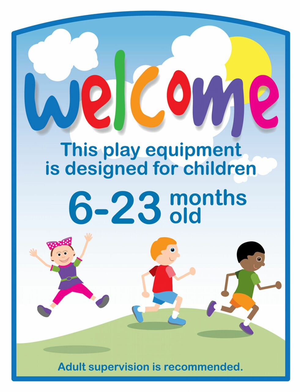 Welcome Sign 6-23 m/o