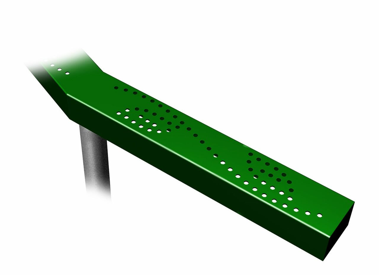 Detailed look of the Playground Balance Beam