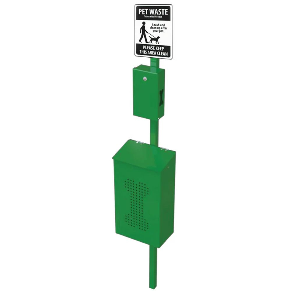 Dog Park Pet Waste Station - Green
