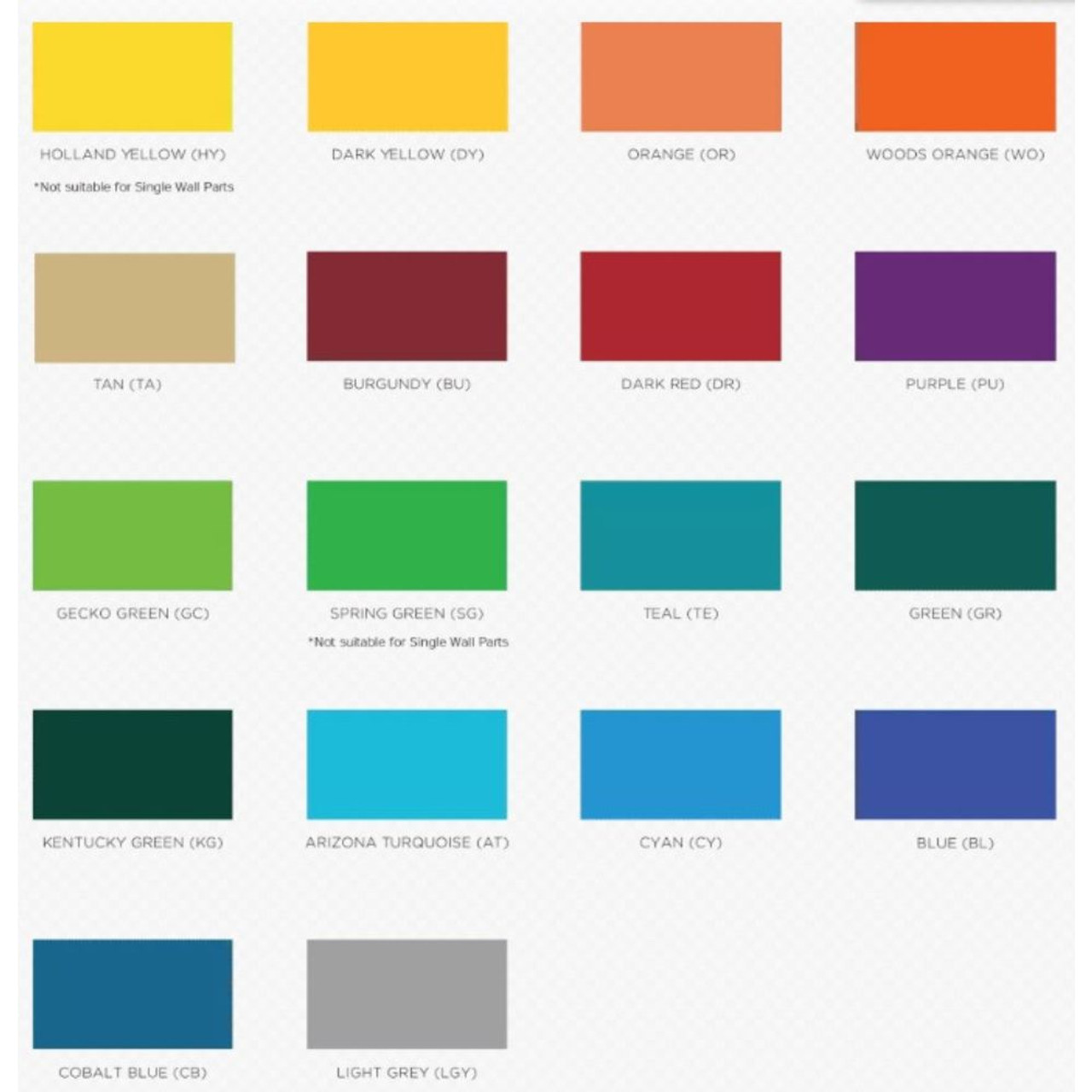 Color options