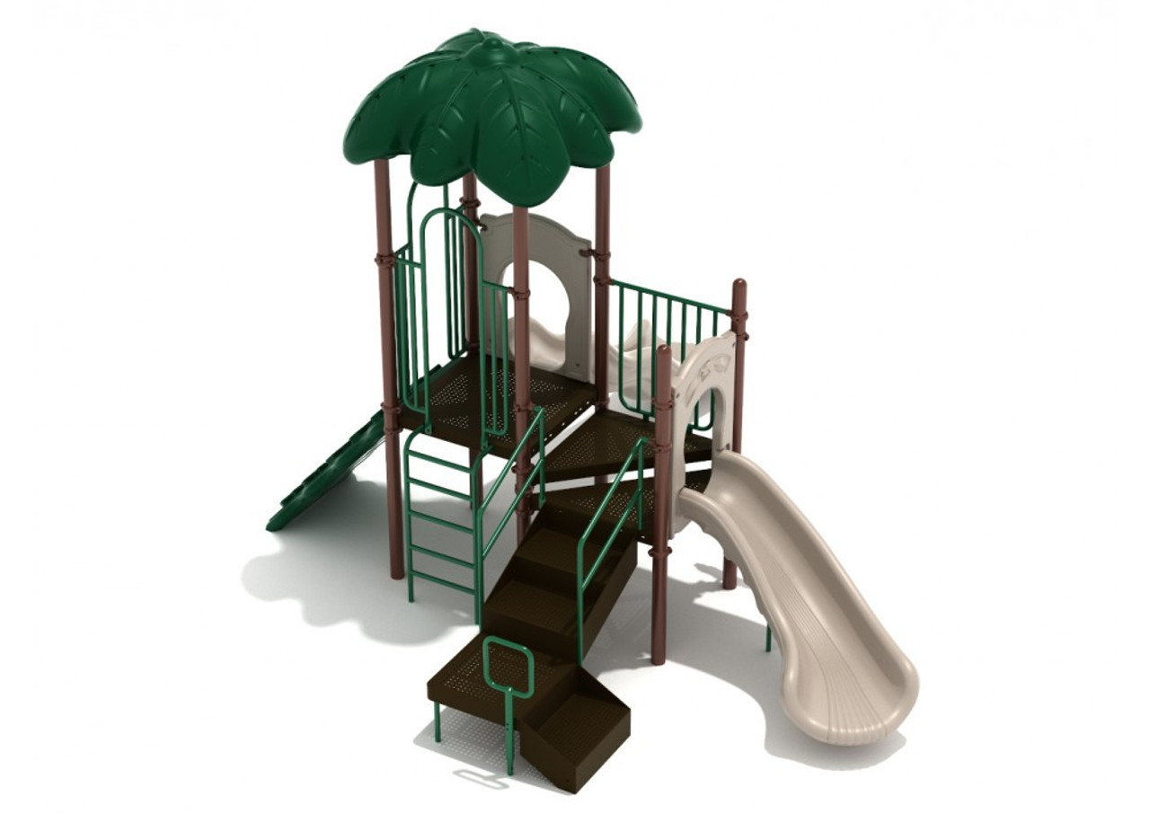 Village Green Playset - Green, Brown and Tan