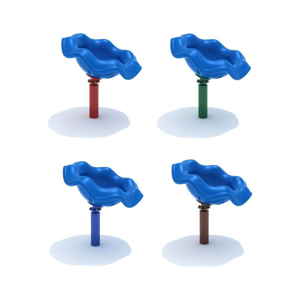 Sit-N-Spin - base color option example with blue seat