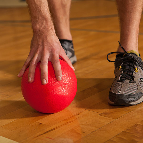 10 inch red playground ball