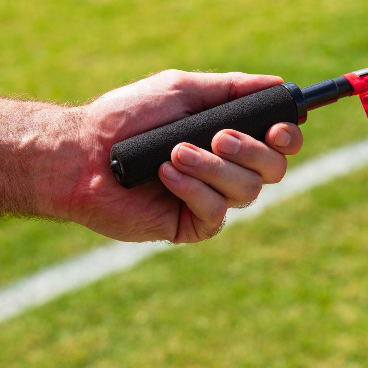Swivel Handle Soccer Referee Linesman Flag Detail