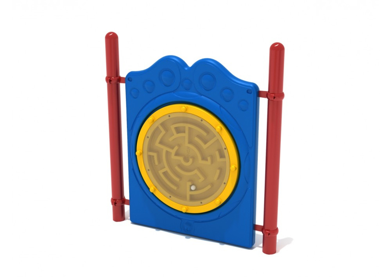 Freestanding Ball Maze Panel with Posts - Primary